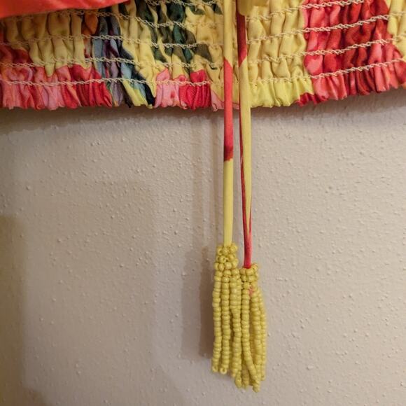 FARM RIO - Lime Sweet Jungle Lenzing Crop Top - Size Large - Picture 5 of 8